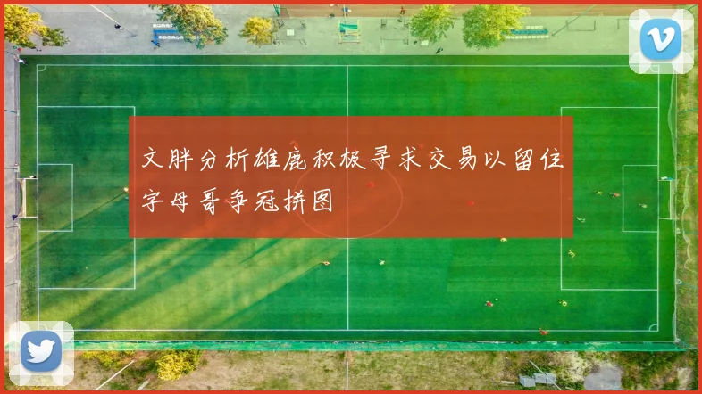 文胖分析雄鹿积极寻求交易以留住字母哥争冠拼图